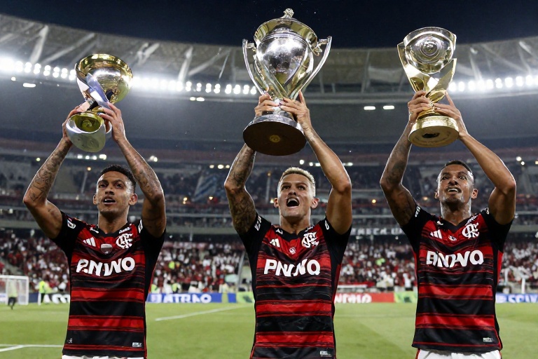 Flamengo iguala temporada de 2020 e crava 2025 como ano mais vitorioso da história com quatro títulos