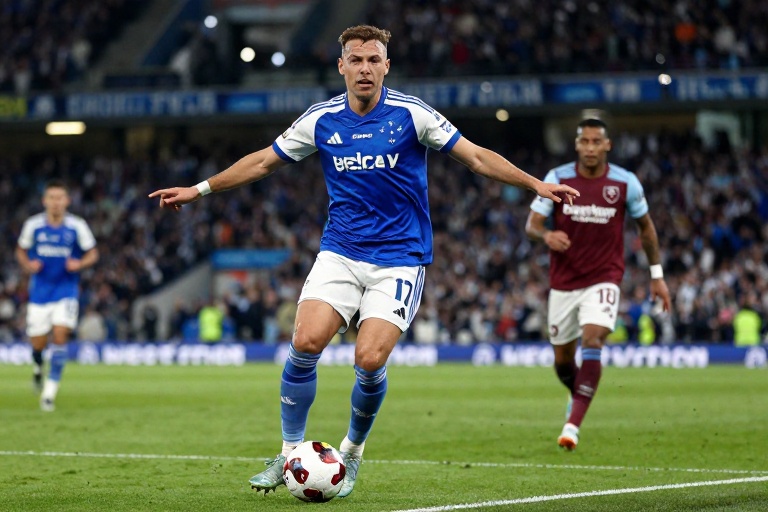 Cruzeiro Recusa Primeira Oferta do West Ham por Kaio Jorge e Pede Quase R$ 260 Milhões por Artilheiro