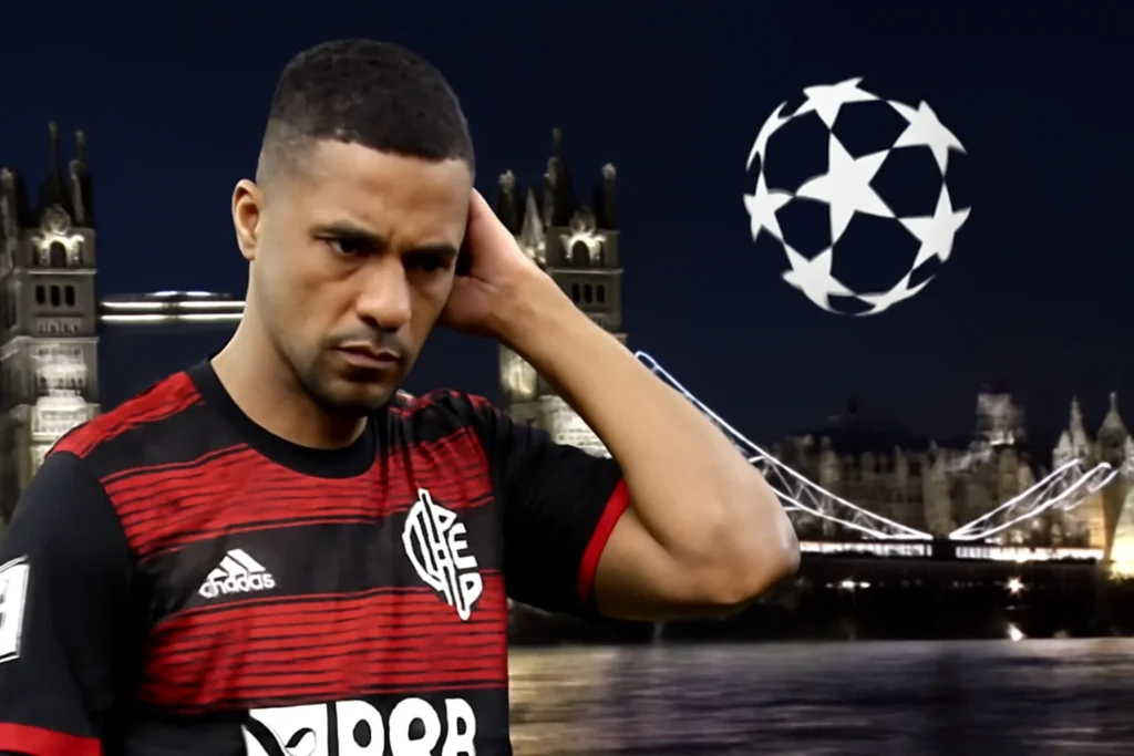 Flamengo Perdeu o Mundial, Mas Por Que É o Time Mais Próximo da Champions League Que o Brasil Já Teve? Análise Revela Poder Fora de Campo Capa horizontal 16:9 ilustrando o tema Flamengo perdeu mundial mas, destacando sua força fora de campo, com elementos que remetem à elite do futebol europeu.