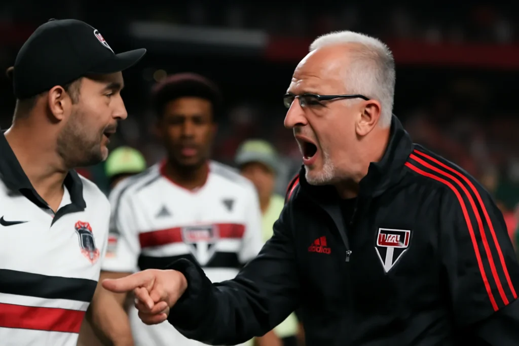 Dorival Júnior se Irrita com Torcedor do Corinthians Após Empate na Copa do Brasil e Desabafa: ‘Ninguém Tem Sangue de Barata’ Imagem representando Dorival Júnior se Irrita com Torcedor do Corinthians após empate na Copa do Brasil