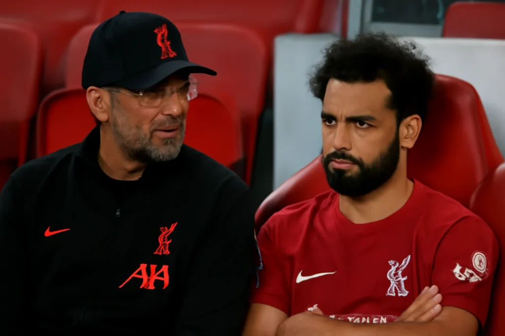 Técnico do Liverpool revela descontentamento de Mohamed Salah por ficar no banco de reservas
