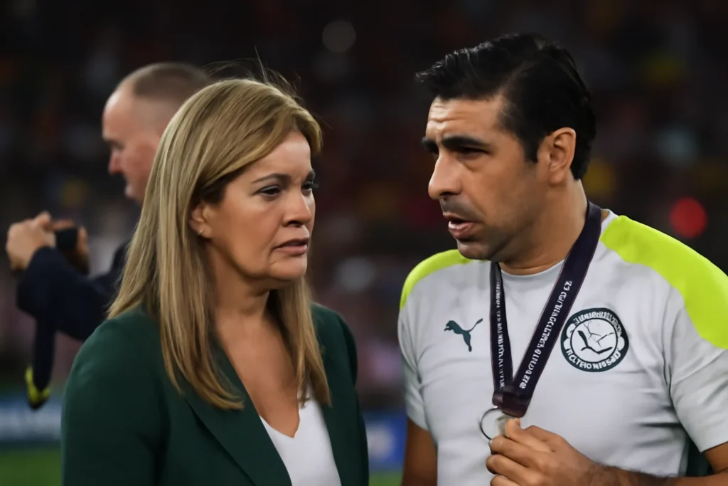 Leila Pereira e Abel Ferreira comentam entrega das medalhas de vice da Libertadores 2023