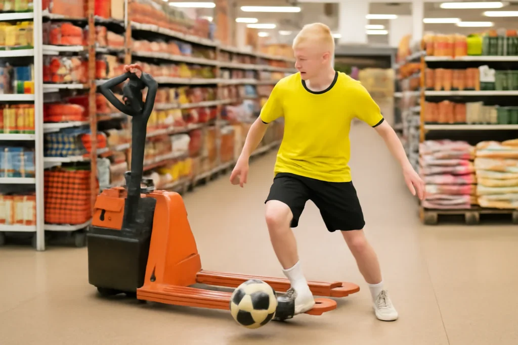 Empilhador de supermercado que vira sensação na web e nas peladas do Piauí, Lorin do Fut encanta público com suas habilidades e sonho de ajudar jovens Newsai 5436