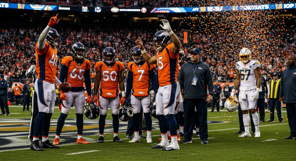 Broncos garantem folga nos playoffs da AFC com vitória sobre Chargers e melhor campanha da conferência