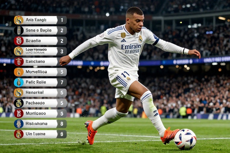 Mbappé Fora da Lista do Real Madrid para a Supercopa da Espanha Por Entorse no Joelho Esquerdo