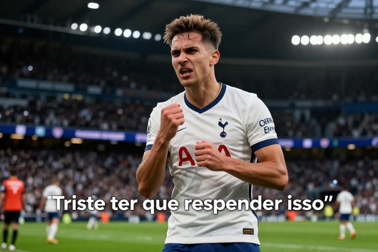 Técnico do Tottenham se irrita com pergunta sobre gafe envolvendo o Arsenal: ‘Triste ter que responder isso’