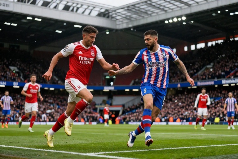 Confronto emocionante entre Nottingham Forest e Crystal Palace na Premier League 2025/26 no City Ground