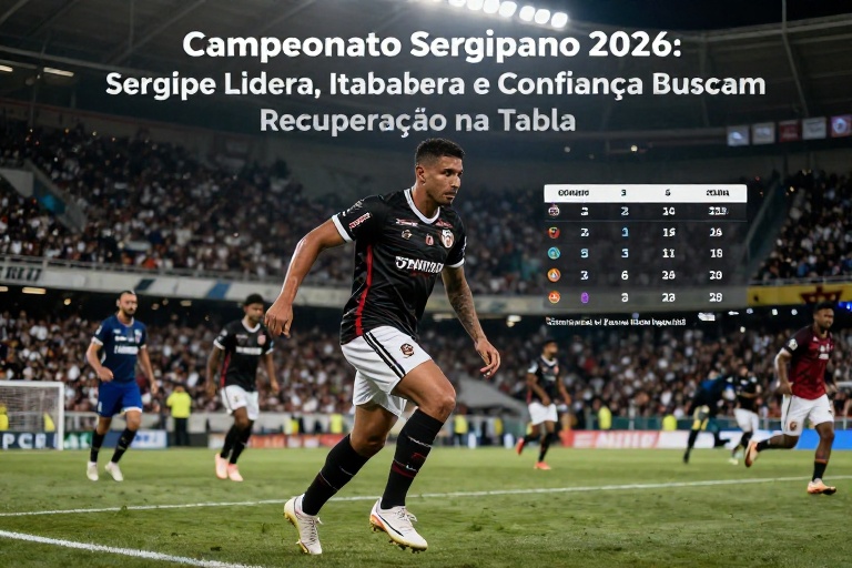 Campeonato Sergipano 2026: Sergipe Lidera, Itabaiana e Confiança Buscam Recuperação na Tabela