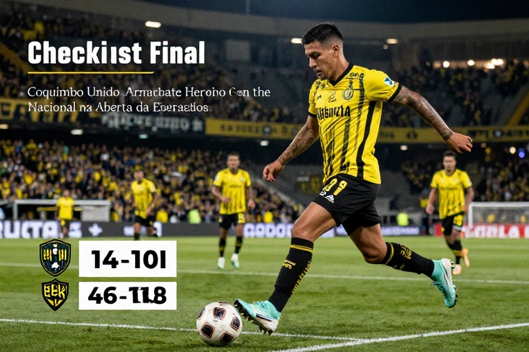 Checklist Final: Coquimbo Unido Arranca Empate Heroico Contra o Nacional na Abertura da Libertadores