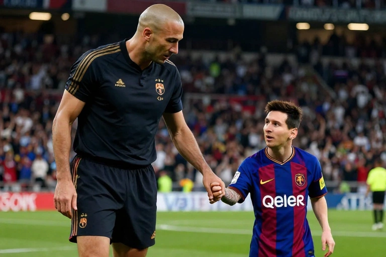 Zidane nas arquibancadas: o impacto emocional do hat-trick de Messi contra o filho