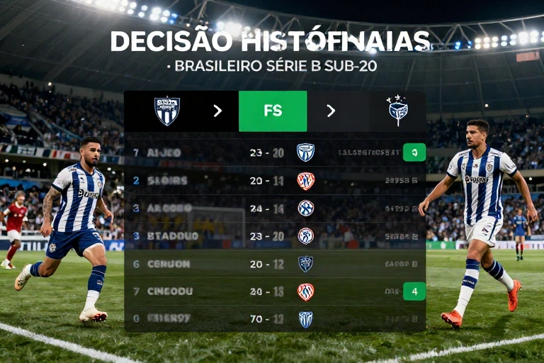 Decisão histórica nas Semifinais do Brasileiro Série B Sub-20: veja classificados e confrontos