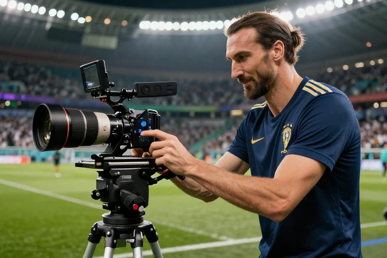 Henry e Ibrahimovic protagonizam momento de técnica em estúdio de TV durante a Copa