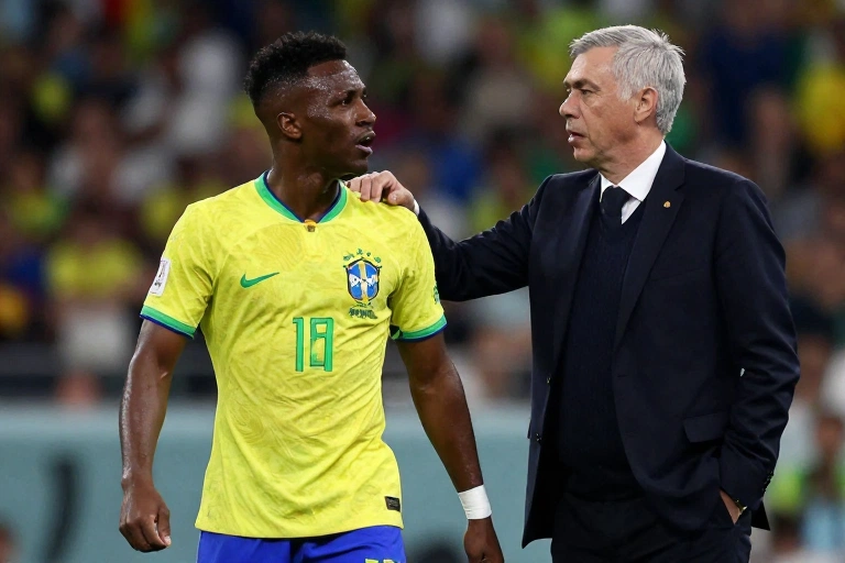 Mudança tática de Ancelotti: como a centralização de Vini Jr. transformou o ataque do Brasil
