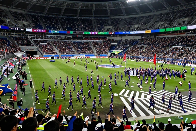 Japoneses fazem festa controlada em cruzamento famoso de Tóquio após goleada histórica
