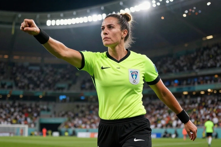 Katia García faz história na arbitragem da Copa do Mundo