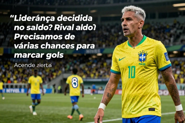 Liderança decidida no saldo? Rival do Brasil admite: “Precisamos de várias chances para marcar gols” e acende alerta