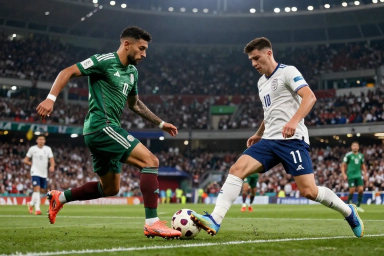 México e Inglaterra medem forças em duelo decisivo por vaga nas oitavas