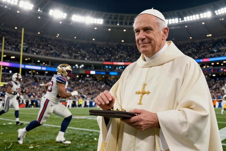 Astro da NFL causa furor ao enviar presente inusitado para o Vaticano