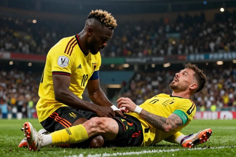 Drama na Copa: Onana, da Bélgica, tem ruptura de ligamento do joelho e fica fora da Copa do Mundo