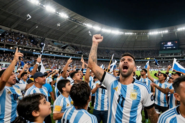 Virada épica da Argentina nas oitavas gera comoção popular em Buenos Aires