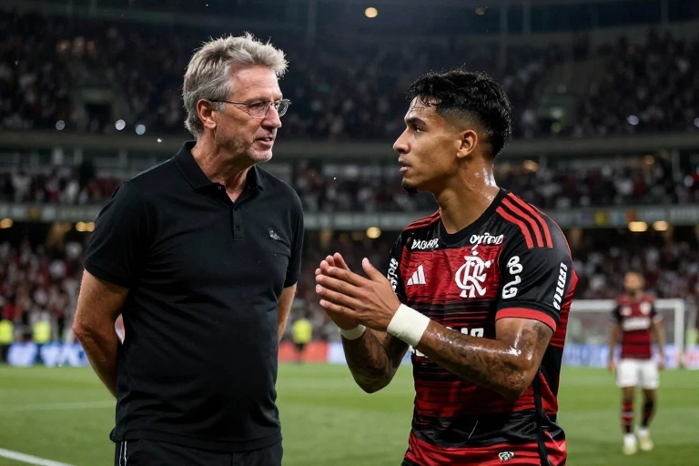 Joshua aproveita chance no Flamengo e valoriza conselhos de Jardim: ‘Treinador especial’ é segredo da joia