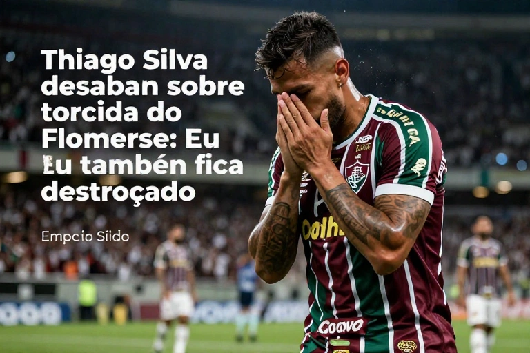 Emocionado, Thiago Silva desabafa sobre torcida do Fluminense: ‘Eu também ficaria destroçado’