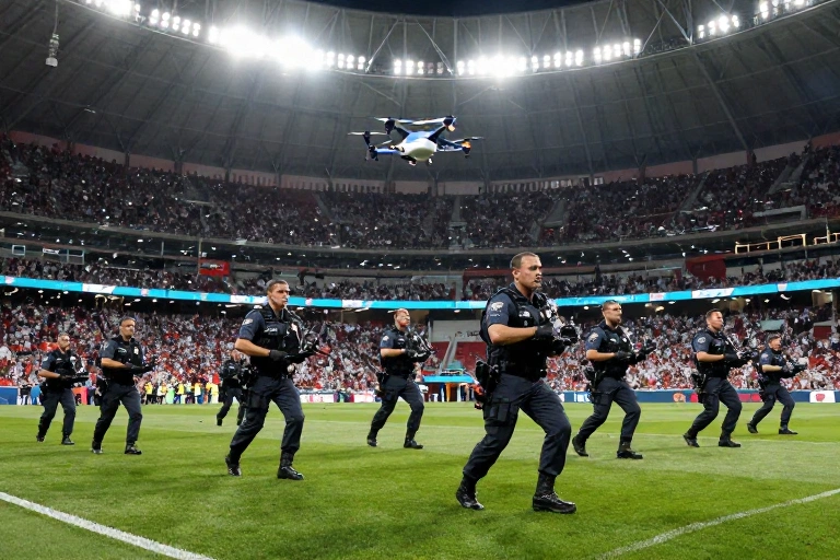 Operação de guerra: Atlanta mobiliza 750 policiais e drones para semifinal entre Inglaterra e Argentina