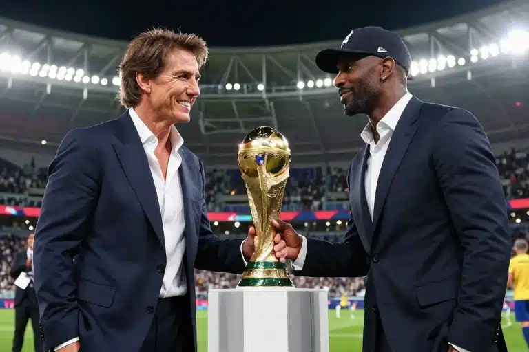 Tom Cruise e IShowSpeed: Encontro de Estrelas na Cerimônia de Encerramento da Copa
