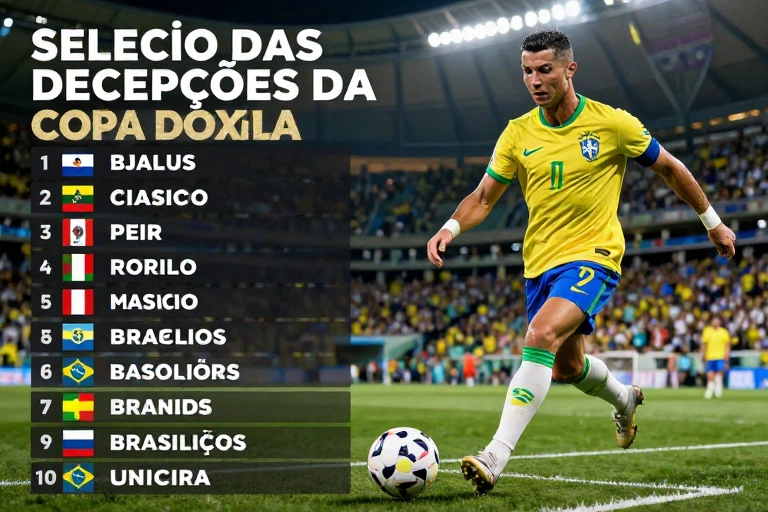 Seleção das decepções da Copa do Mundo: brasileiros e Cristiano Ronaldo encabeçam lista