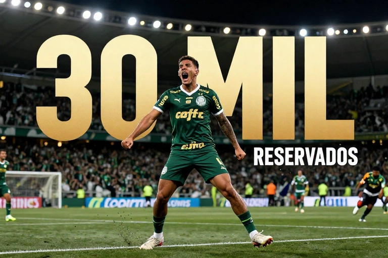 Fenômeno no Couto Pereira: 30 mil ingressos reservados e torcida do Palmeiras já ficou de fora