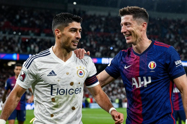 Suárez desmonta a festa de Lewandowski na MLS e ainda faz Griezmann sorrir