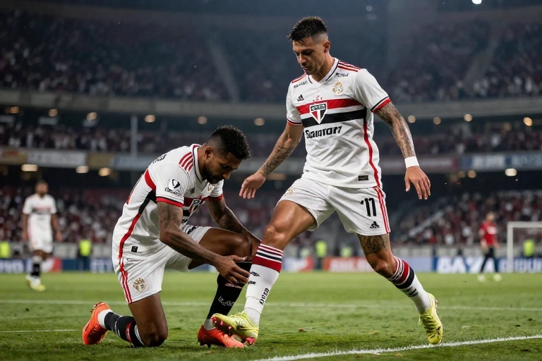 Rafael Tolói lesiona a coxa direita em momento crítico e vira desfalque de peso para o São Paulo