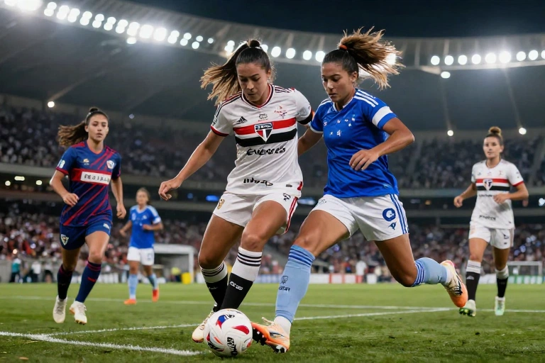 Cruzeiro e São Paulo se Enfrentam em Duelo de Titãs no Brasileirão Feminino: Emoção e Polêmica Prometem Agitar o Estádio!