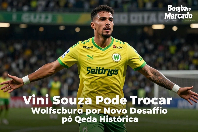 Bomba no Mercado! Vini Souza Pode Trocar Wolfsburg por Novo Desafio Após Queda Histórica
