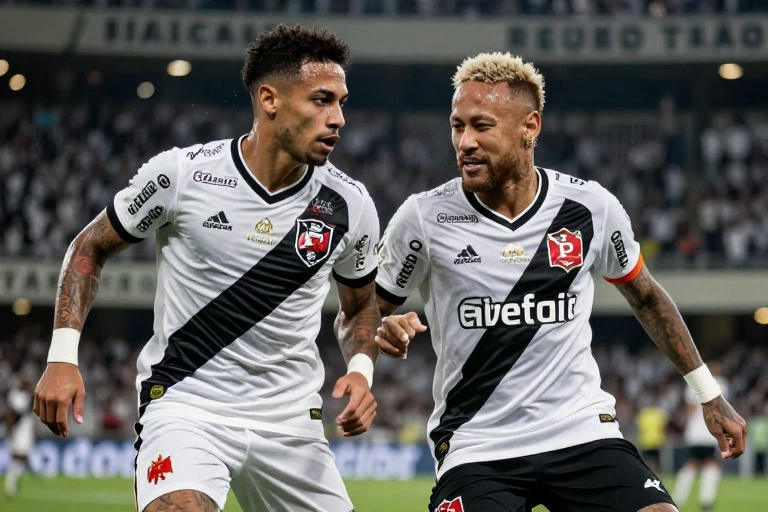Confronto de Titãs: Reencontro de Neymar e Thiago Mendes Aquece Clássico entre Vasco e Santos