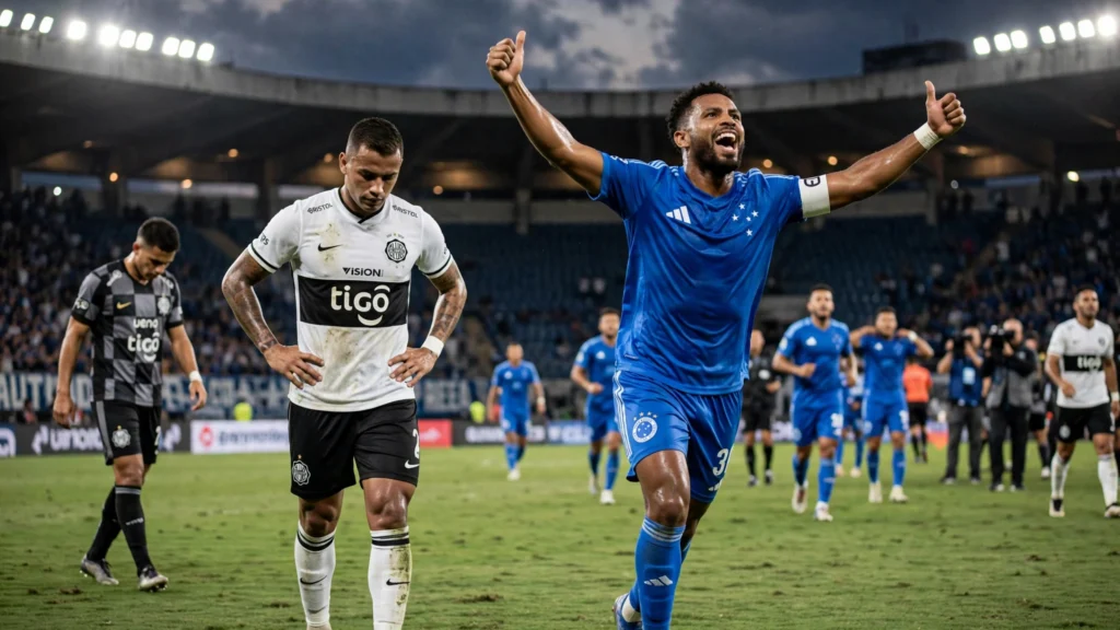 Cruzeiro bate o Olímpia por 3 a 0, fecha campanha perfeita e domina o Grupo C