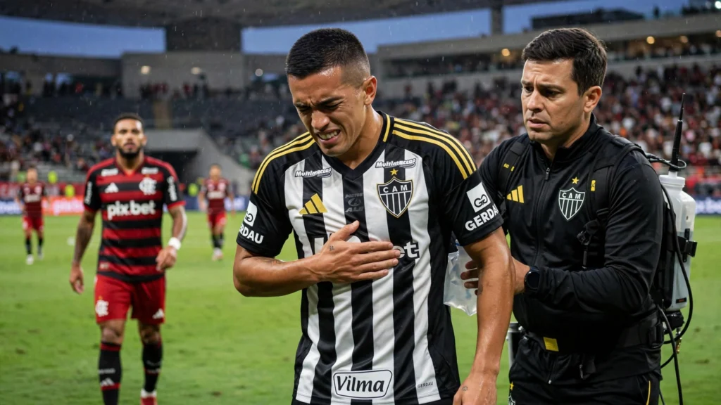 Dores na costela ameaçam presença de Cuello contra o Flamengo