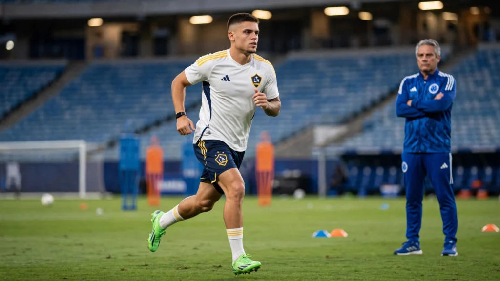 Gabriel Pec volta a correr no campo, mas Cruzeiro ainda segura liberação