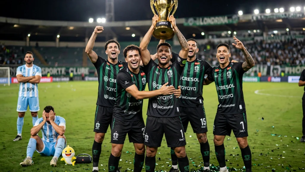 Maringá celebra título da Série C e ironiza queda do Londrina ao som de Baby Shark