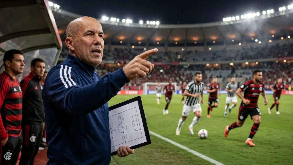 Após queda na Libertadores, Jardim prepara mudanças no Flamengo contra o Galo