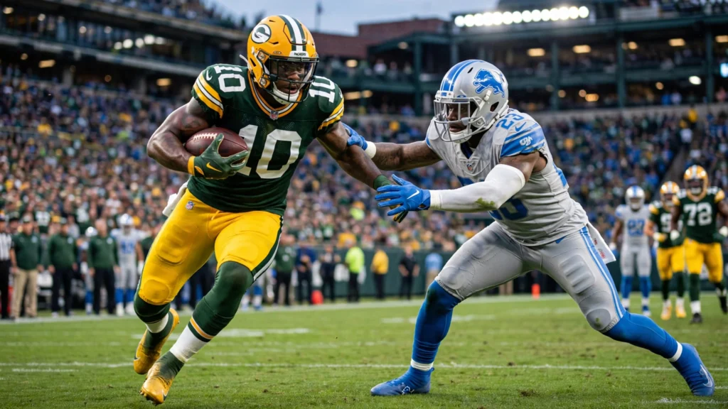 Packers x Lions: transmissão grátis começa às 17h25