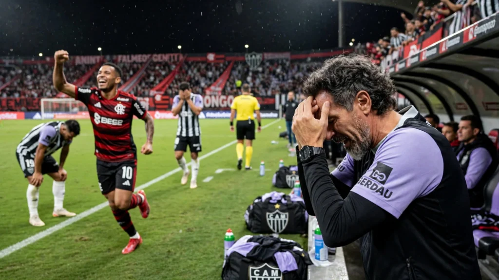 Pênalti no fim frustra Domínguez e impede Atlético-MG de entrar no G-5