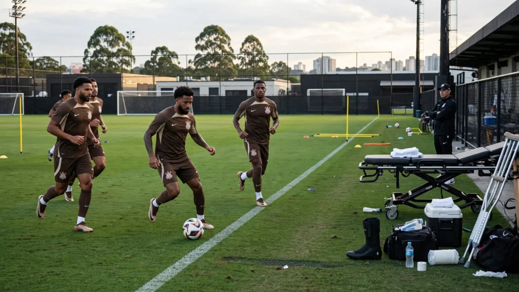Corinthians ganha reforços no treino, mas Memphis segue fora antes de decisão