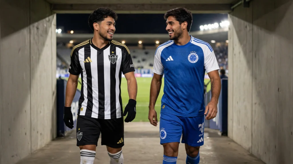 Amigos de longa data, Reinier e Kaio Jorge chegam em alta ao clássico mineiro
