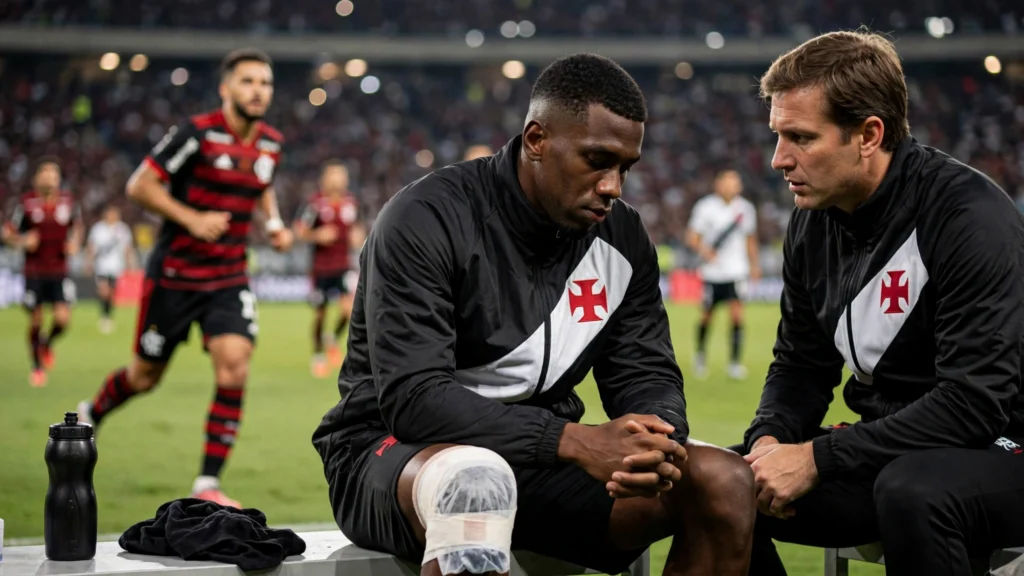 Cuesta fica fora do clássico, e Vasco abre conversa que pode definir seu futuro