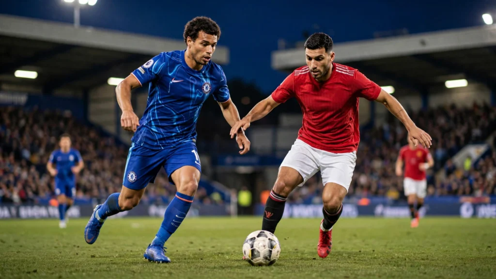 Duelo entre Chelsea e Manchester United terá cobertura ao vivo no ge